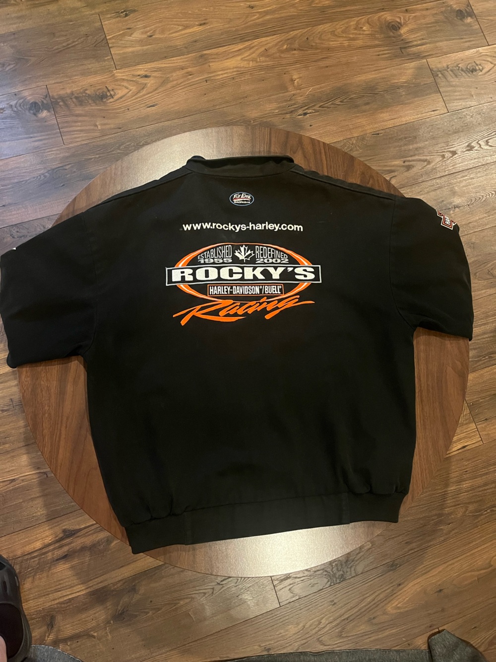 Harley-Davidson Black Bomber Jacket with Embroidered Patches